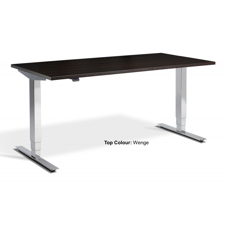 Cromo Dual Motor Chrome Height Adjustable Desk